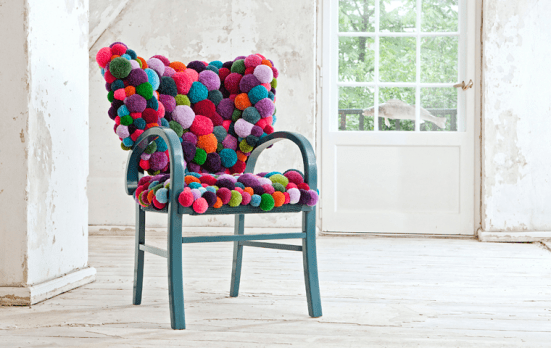 MYK pom-pom chair