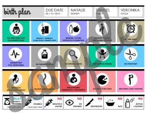 Visual Birth Plan Bamboola Baby